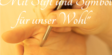 Mit Stift und Symbol