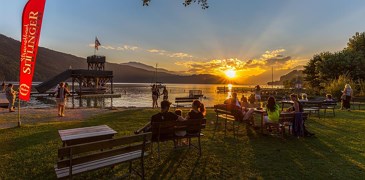 Strandbad Sittlinger Sonnenuntergang