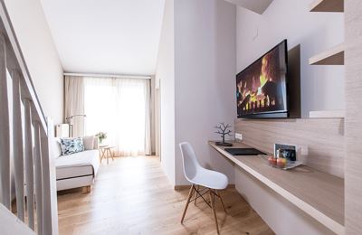 Family room, shower and bath, toilet