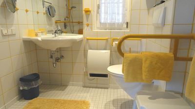 Appartamento, bagno, WC, lato giardino