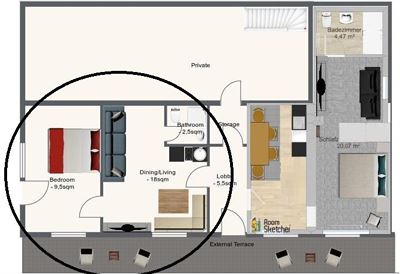 App3(4Pers.) 1DZ + WZ Couch-Terasse-See/Berg Blick