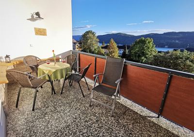 Apartment, shower and bath, toilet, lake view