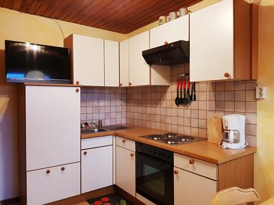 Apartment, shower, toilet, facing the forest