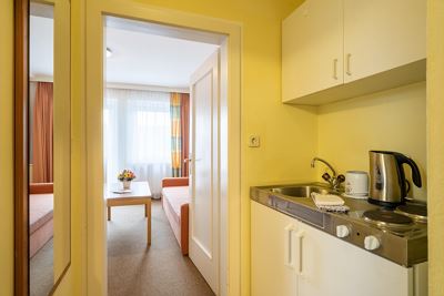 Appartamento in albergo, bagno, WC, vista lago