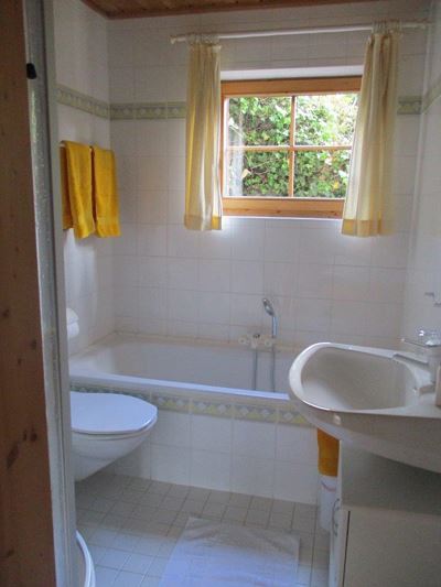 Holiday home, bath, toilet, lake view