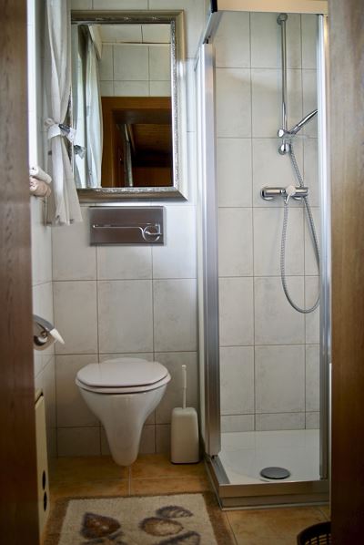 Double room, shower, toilet, balcony