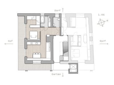 Appartamento, toilette e bagno/doccia separati, sud