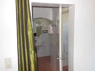 Single room, shower, toilet, balcony