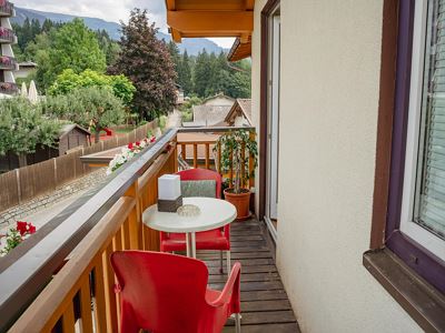 Double room, bath, toilet, facing the forest