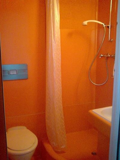 Shared room, shower, toilet, balcony