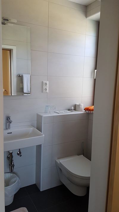 Double room, shower, toilet, balcony