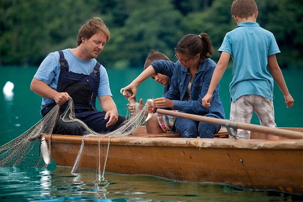 Netzfischen am Millstätter See