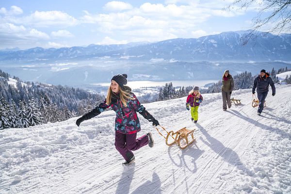 Die schönsten Rodelbahnen rund um den Millstätter See