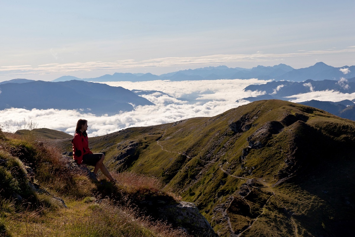 Wandern über den Wolken am Goldeck