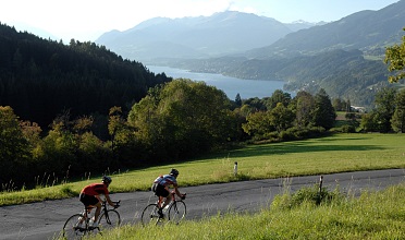 Road biking around Lake Millstätter See